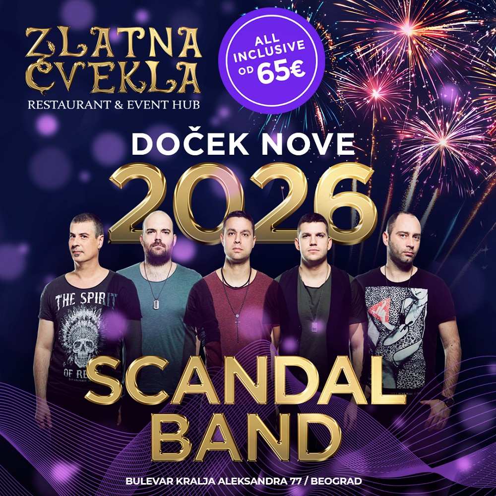 Zlatna cvekla nova godina 2026 plakat kv